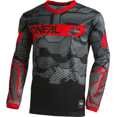 Maillot O'NEAL ELEMENT Manches Longues Camo-Rouge/Noir 2022 O'NEAL Probikeshop 0